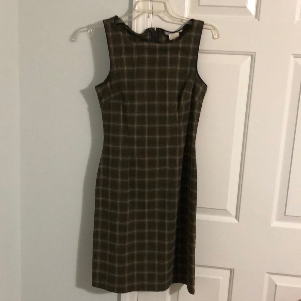 Vintage La Belle Green Plaid Dress